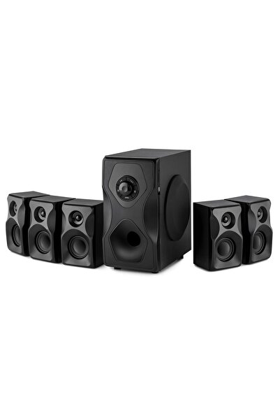 Genel Markalar 5+1 Ev Sineması, 95 W RMS, Tek Taraflı Subwoofer, Dengeli Ses Konsepti, Bluetooth, USB Bağlantı,SD