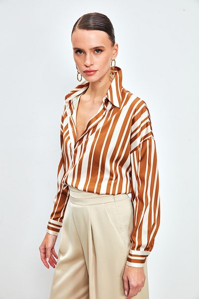 Sateen Cămașă casual cu dungi - MARO