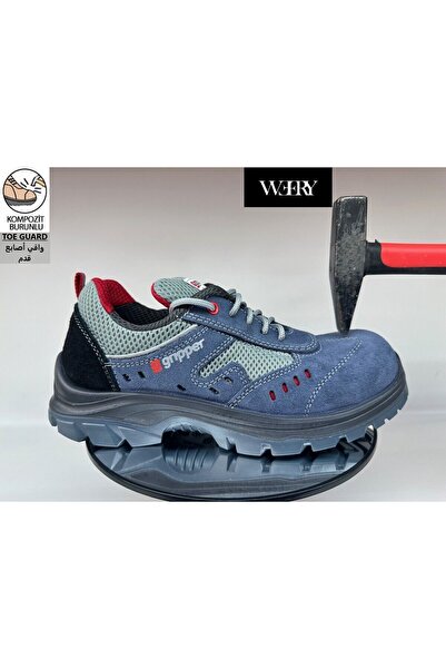 e&e Mekap Gripper Gpr 72 S1 Süet Deri Hafif Rahat Koku Yapmayan Yazlık Kompoz...