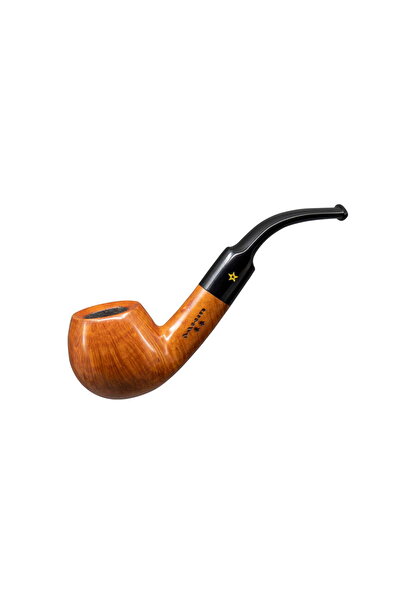 Şahin Sarı Yıldız 120 9mm. Filtreli Ebonit Saplı Pipo (237145)