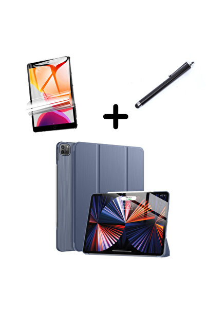 UnDePlus Apple Ipad Pro 11 1. 2. 3. 4. Nesil Kılıf Set Pu Deri Smart Tablet K...