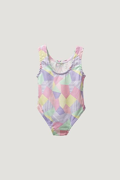 Pop Girl - Princess Patterned Swimsuit