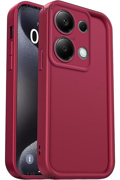 m.tk moveteck حافظة لهاتف Xiaomi Redmi Note 13 Pro 4G مصنوعة من السيليكون الناعم الملون مع حافة بارزة لحماية الكاميرا