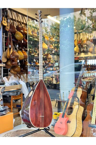 PENA MÜZİK Tam Profesyonel Uzun Sap Pelesenk Bağlama 42 Tekne