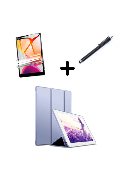 UnDePlus Apple Ipad Air 3 / Pro 10.5" Uyumlu Kılıf Set Pu Deri Smart Tablet K...