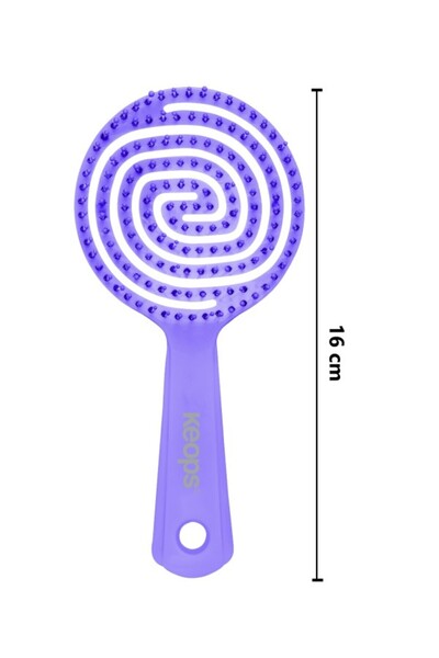 On Time Keops Üç Boyutlu Oval Saç Fırçası 3d Lolipop Tarak
