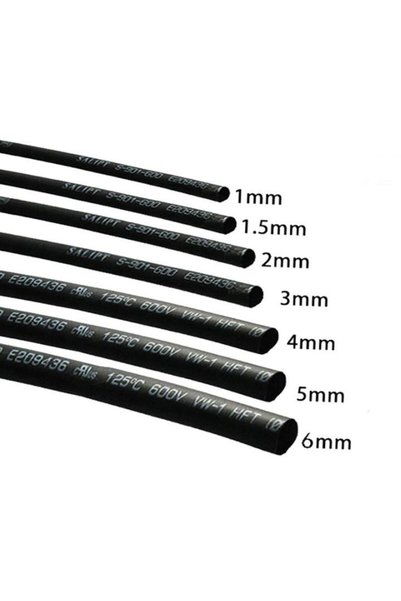Hobi Mekatronik Isı Ile Daralan Makaron 1,5 Mm (1 Metre)