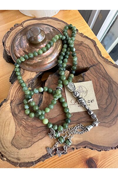 parze doğaltaş حجر اليشم الطبيعي - مسبحة صلاة 99 قطعة