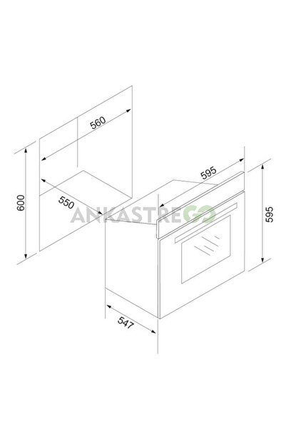 Silverline Bo6504b01 Multifonksiyonel Siyah Ankastre Fırın