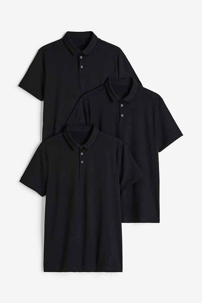 CLIPMAN Ανδρικό Slim Fit Σετ 3 Μαύρο Αντισυρρικτικό Βαμβακερό μπλουζάκι με λαιμόκοψη
