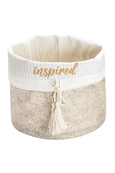 devigo Mega Size Felt Round Basket - Multi-Purpose Organizer Box