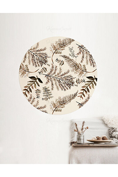 KanvasSepeti ملصق جداري على شكل قماش سميك ذاتي اللصق مزخرف بفن بوهيمي تجريدي