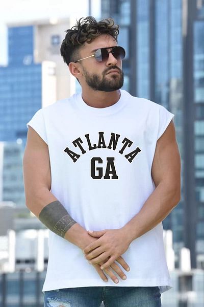 LOTS MODA Large Size Atlanta GA Printed T-Shirt