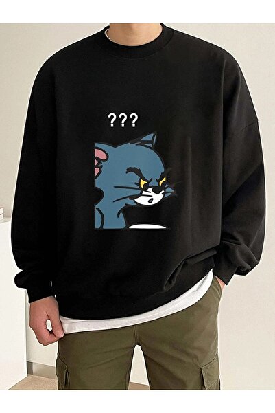 LAND MODA Φούτερ Tom And Jerry Lover Unisex Couple Combination