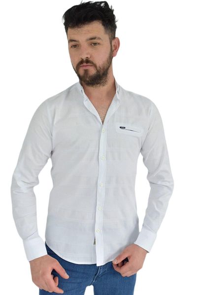 DYNAMO Cămașă sport pentru bărbați Silim Fit 9843 Bgl-st02725