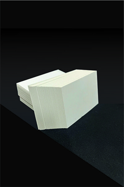 Örün Matbaa Boş Flash Kart Kartvizit Boy 100 Adet 5x8 Cm 300 gr Kalın Bristol Kağıt