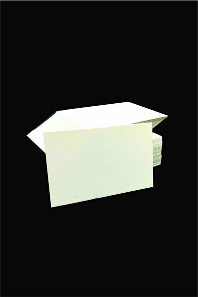 Örün Matbaa Boş Flash Kart Kartvizit Boy 100 Adet 5x8 Cm 300 gr Kalın Bristol Kağıt