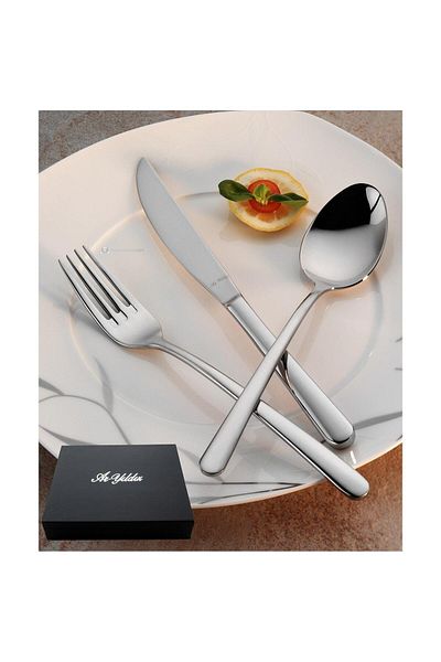 Aryıldız Viole 89 Pieces 12 Person Fork Spoon Knife Set