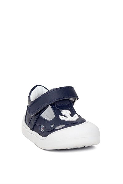 Minican Boy's Genuine Leather Navy Blue Casual Shoes - Nn I 40 First Step