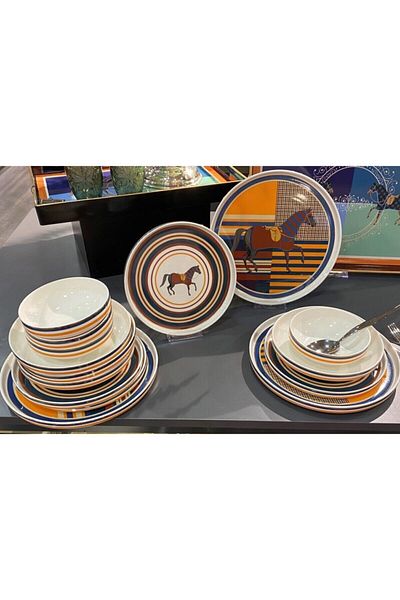 Lucky Art Miriam 24 Piece Bone Dinner Set