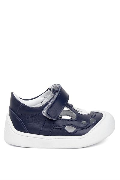 Minican Boy's Genuine Leather Navy Blue Casual Shoes - Nn I 40 First Step