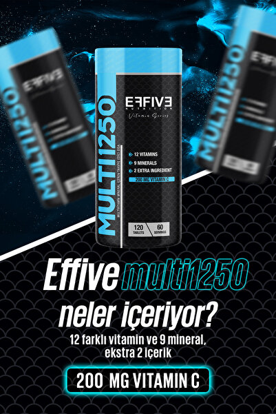Effive Nutrition Multi1250 Multi Vitamin & Mineral 120 Tablet
