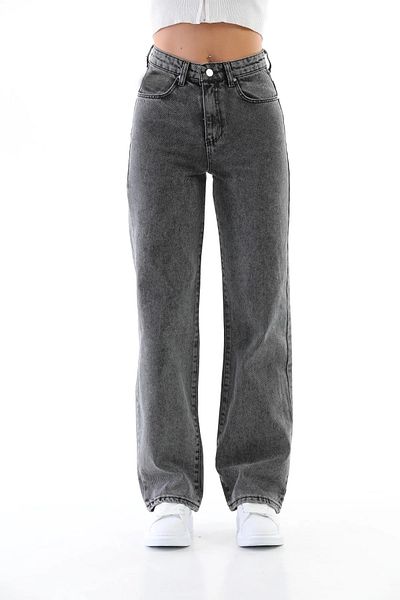 Joui Co High Waist and Wide Leg Children's Denim Jeans - 100% Cotton Palazzo