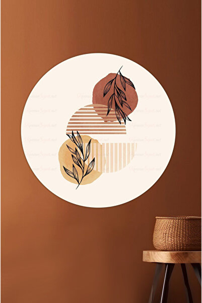 KanvasSepeti ملصق جداري على شكل قماش سميك ذاتي اللصق مزخرف بفن بوهيمي تجريدي