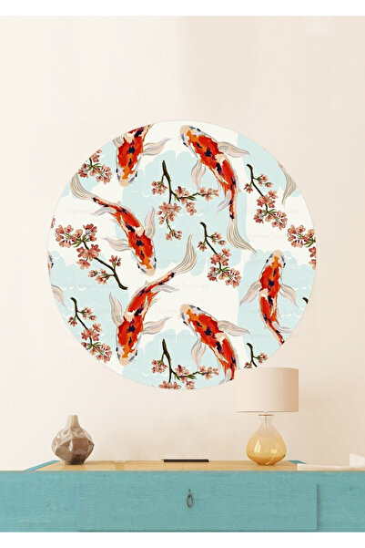 KanvasSepeti ملصق جداري على شكل قماش سميك ذاتي اللصق مزخرف بفن بوهيمي تجريدي