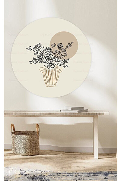 KanvasSepeti ملصق جداري على شكل قماش سميك ذاتي اللصق مزخرف بفن بوهيمي تجريدي