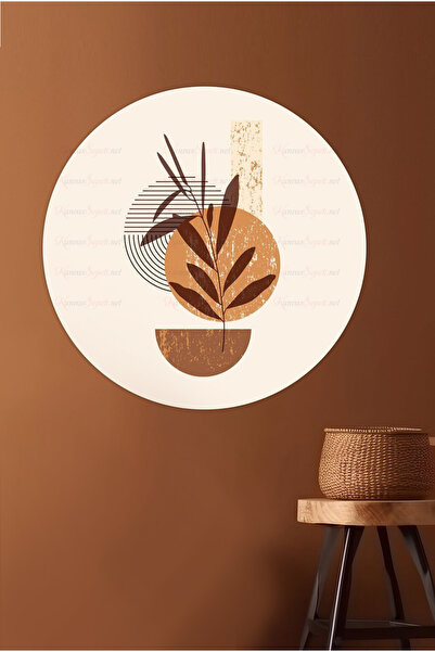 KanvasSepeti ملصق جداري على شكل قماش سميك ذاتي اللصق مزخرف بفن بوهيمي تجريدي