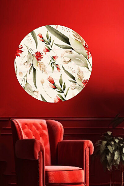 KanvasSepeti ملصق جداري على شكل قماش سميك ذاتي اللصق مزخرف بفن بوهيمي تجريدي