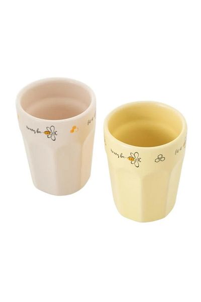 Mudo Home Let It Bee Set of 2 Cups 8 cm