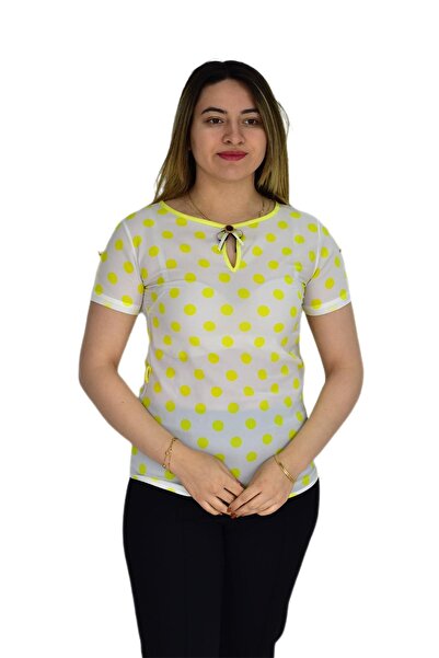 BAGLAN Жіноча блузка в крапку - SUF-19177