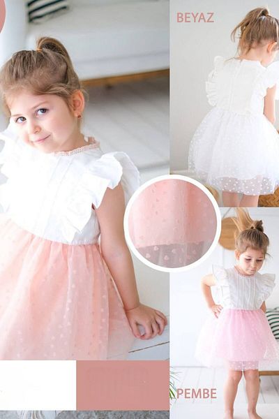 Small Cat Heart Tutu Girl's Dress