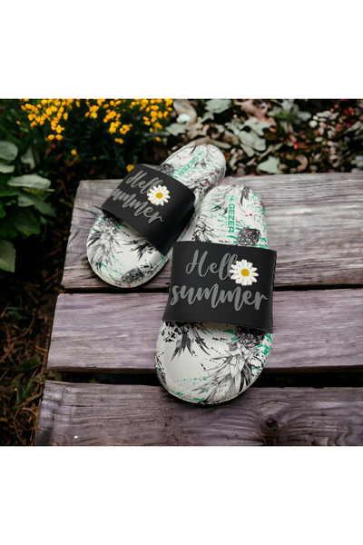 GEZER OWL Detaliat - Papuci de baie din plastic antiderapant pentru piscină și mare