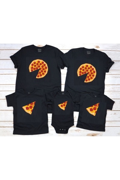 venüsdijital Pizza Slice - Tricou de familie The Zibin (Prețul este pentru 1 bucată)
