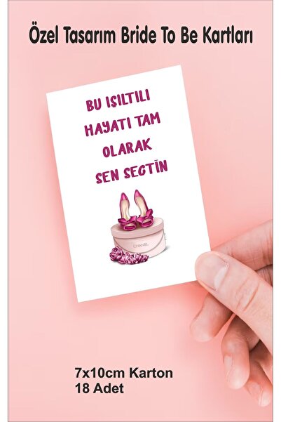 Hsn Bekarlıga Veda Bride to be Kartları 18 Adet