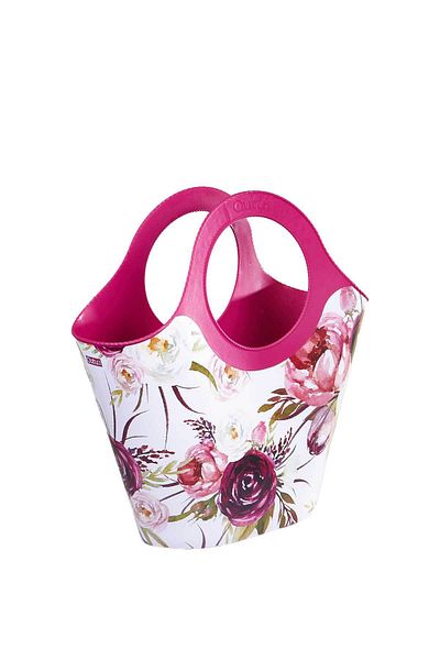 QUTU Rose Purple Patterned Plastic Bag - for Beach and Hand