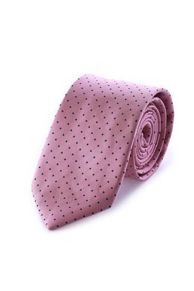 Hatemoğlu Classic Pink Patterned Micro Tie