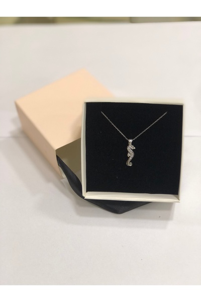 GÜMÜŞ 925 Ayar Gümüş Deniz Atı Kolye