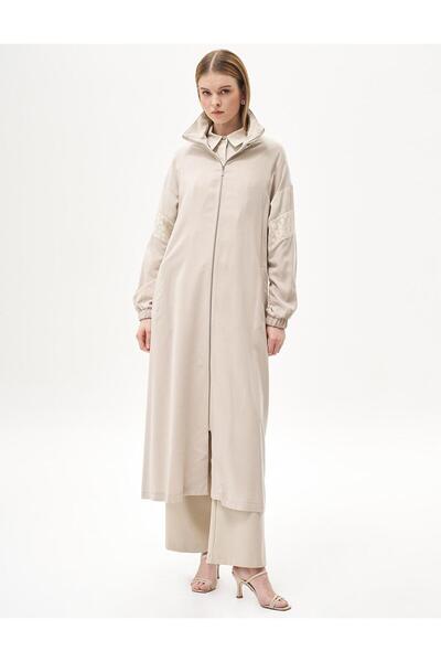 Kayra Adjustable Laced and Drawstring Overcoat