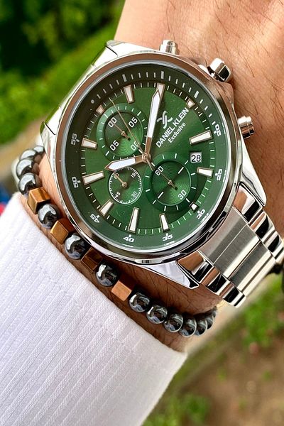 Daniel Klein Men's Wristwatch - New Season Stainless Steel Cord, 3ATM Waterproof + Bracelet Gift