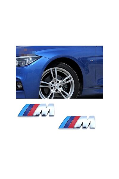 İKTUNING YAN ÇAMURLUK BMW M LOGO METAL AMBLEM ( 2 ADET )