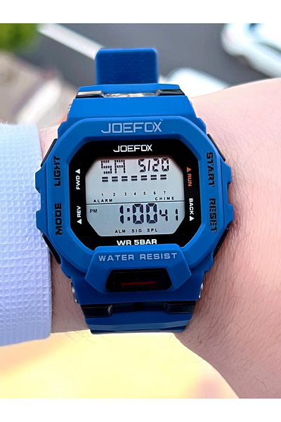 Joefox G-SHOCK Case Navy/Black - 5Atm Water Resistant Digital Sports Wristwatch J-GS04