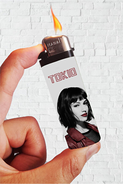 SARANG Çakmak Tokyo - La Casa De Papel  Baskılı Klasik Gazlı Çakmak