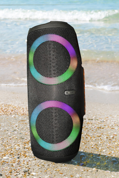 TechnoStation Büyük Taşınabilir Bluetooth Hoparlör Kablosuz Ses Bombası Yüsek...