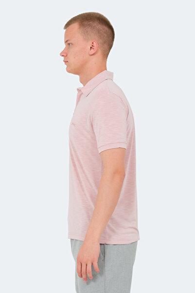 Slazenger Ανδρικό μπλουζάκι KATSURO με γιακά πόλο σε ροζ χρώμα