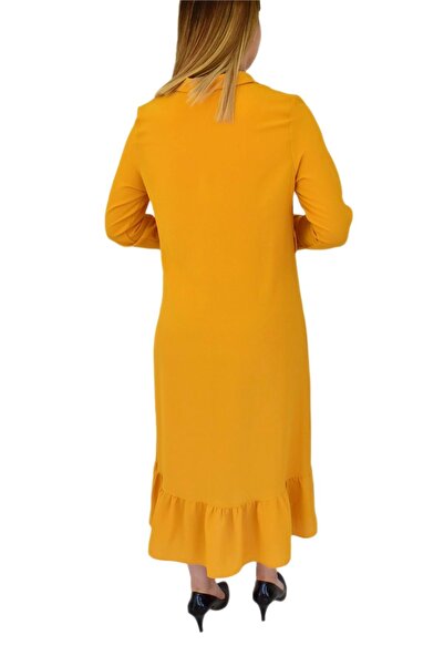 BAGLAN Kadın Sarı Elbise MNLS-09
