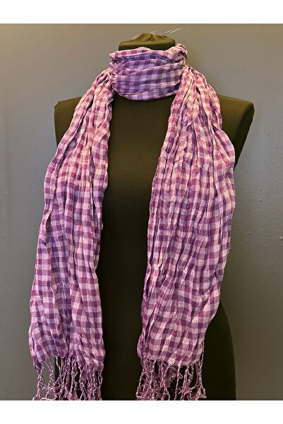 Gönülden Tasarım 160X65 см - EKOSE Жіночий шарф-хустка з пухнастим блиском, фіолетовий